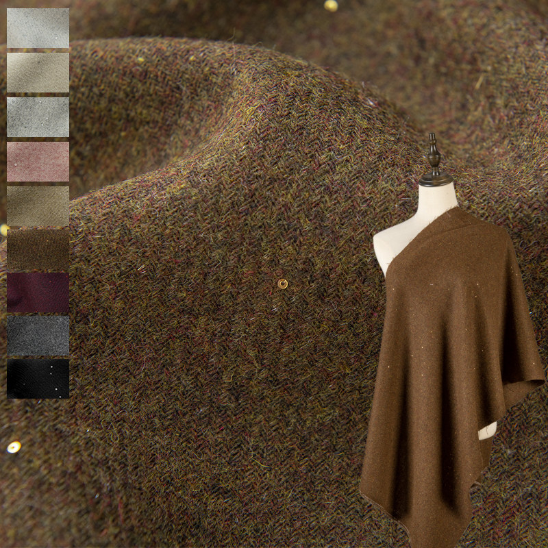 Sewing Tweed - Ткань из смесовой шерсти с пайетками