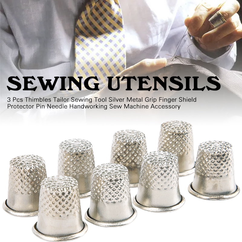 Sewing Thimble Metal - 3 шт., наперсток, металлические швейные наперстки,
