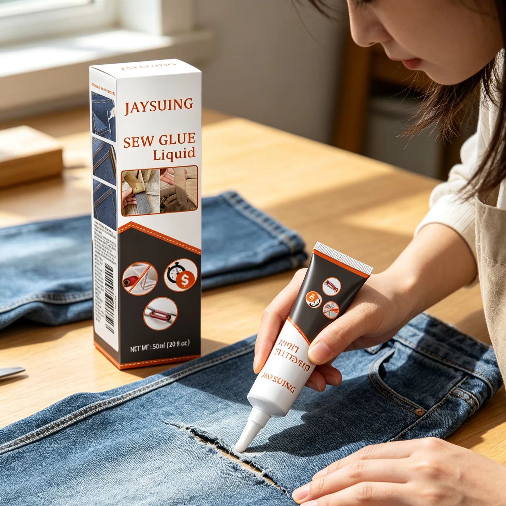 Sewing Technology - Клей для шитья Jaysuing: быстросохнущий, прозрачный,