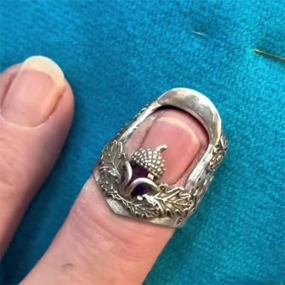 Sewing Thimble Metal - Металлический наперсток-гайка для работы с нитками,