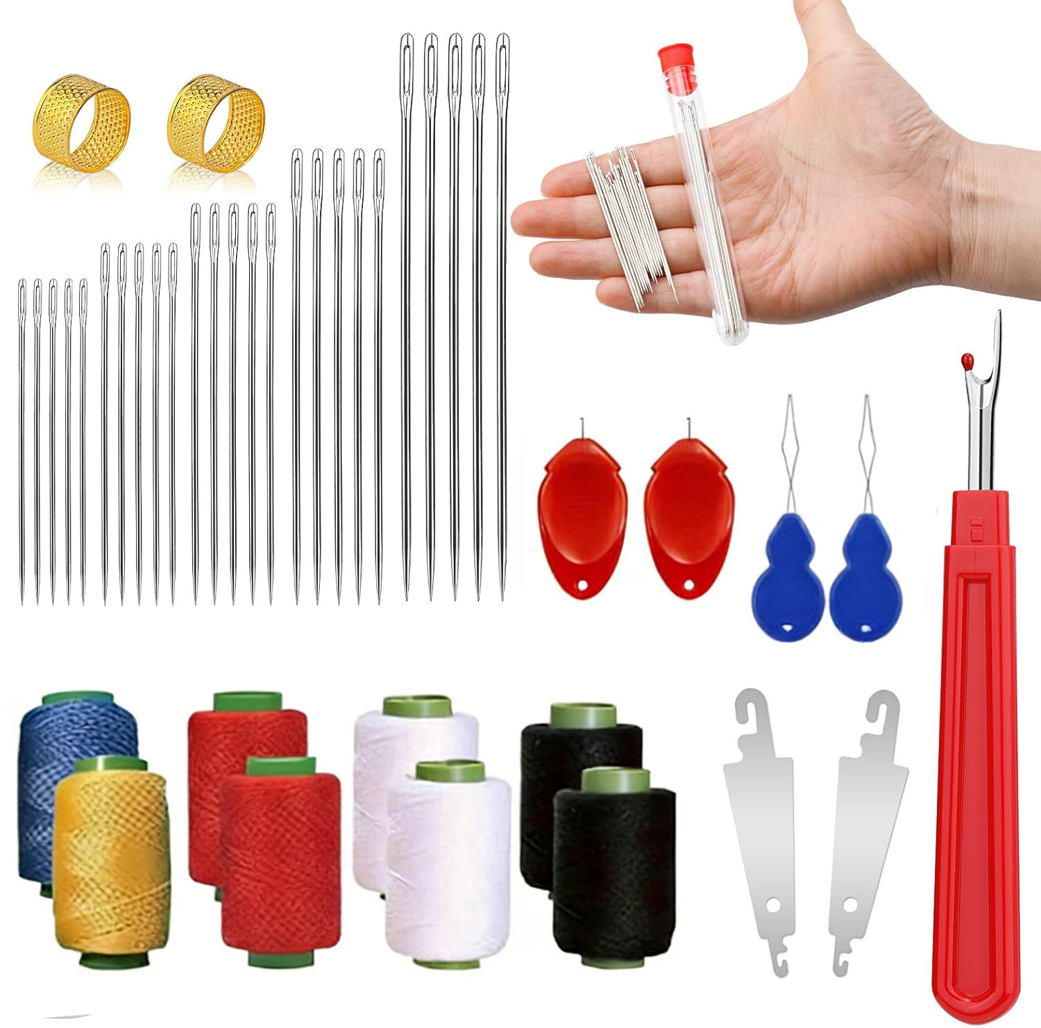 Набор из 43 швейных игл с боль – обзор и цена Sewing Kit