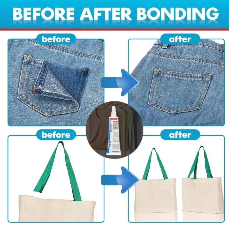 Гибкий прозрачный клей для рем – обзор и цена Fabric Glue Bond
